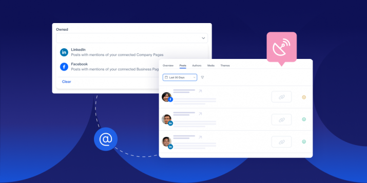 Oktopost now supports LinkedIn & Facebook mentions for B2B social listening