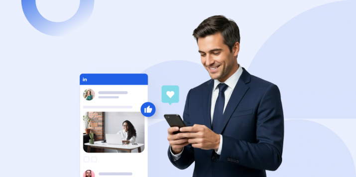 Law firm team using B2B social media tools